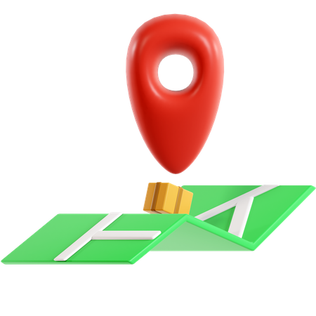 Delivery Location  3D Illustration