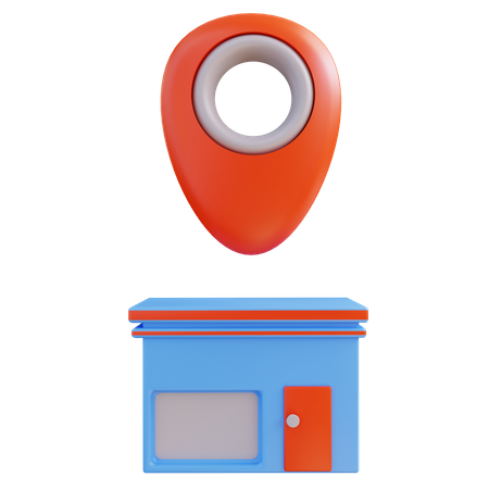 Delivery Location  3D Illustration