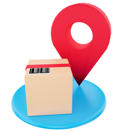 Delivery location 3D Illustration