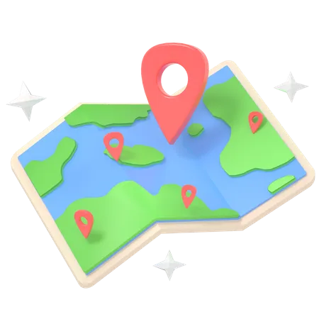 Delivery Location  3D Illustration
