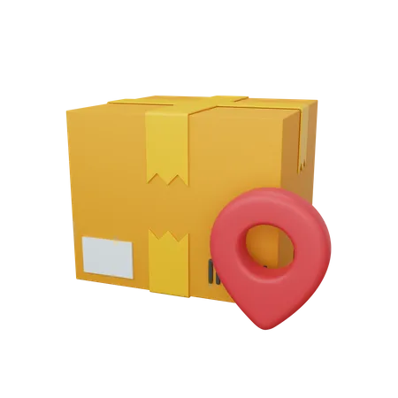 Delivery location  3D Illustration