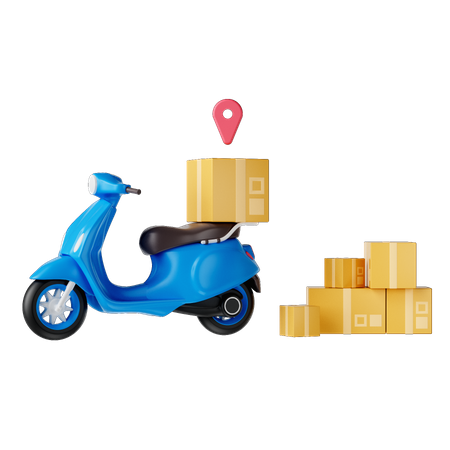 Delivery Location  3D Illustration