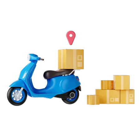 Delivery Location  3D Illustration