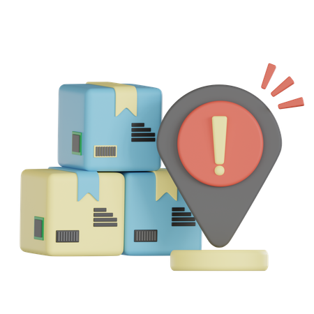 Delivery Location Alert  3D Icon