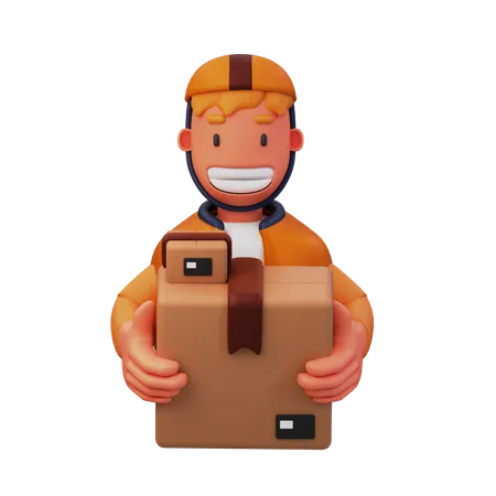 Delivery man  3D Icon