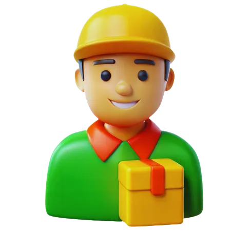 Delivery man  3D Icon