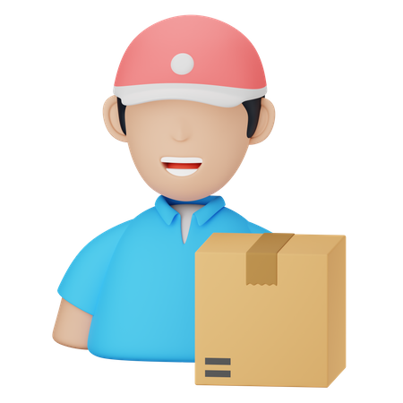 Delivery Man  3D Icon