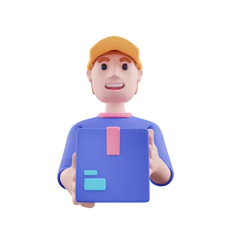 Delivery Man  3D Icon