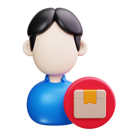 Delivery Man  3D Icon