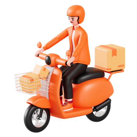 Delivery Man  3D Icon