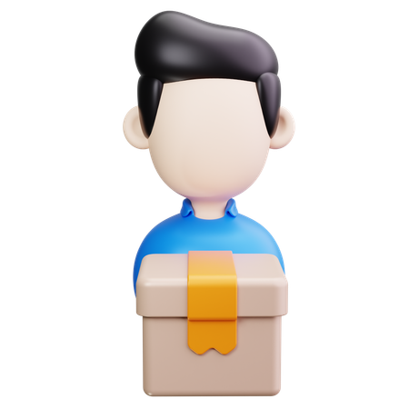 Delivery Man  3D Icon