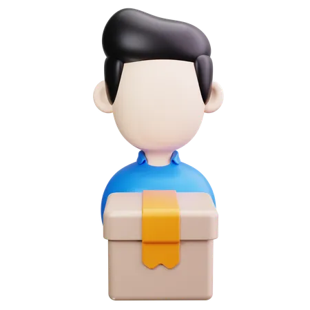 Delivery Man  3D Icon