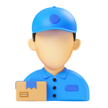 Delivery man  3D Icon