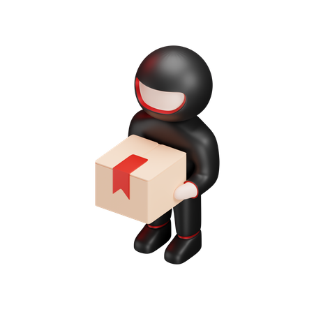 Delivery Man  3D Illustration