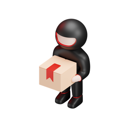 Delivery Man 3D Illustration