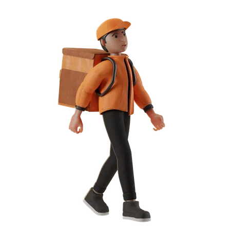 Delivery Man  3D Illustration