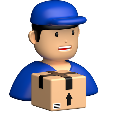 Delivery Man  3D Icon