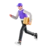 Delivery Man Running