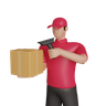 3d parcel scanning illustration