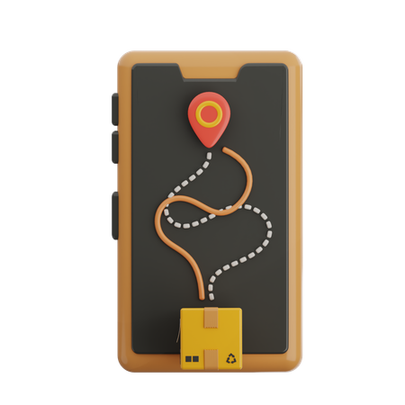 Delivery Map  3D Icon