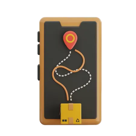 Delivery Map  3D Icon
