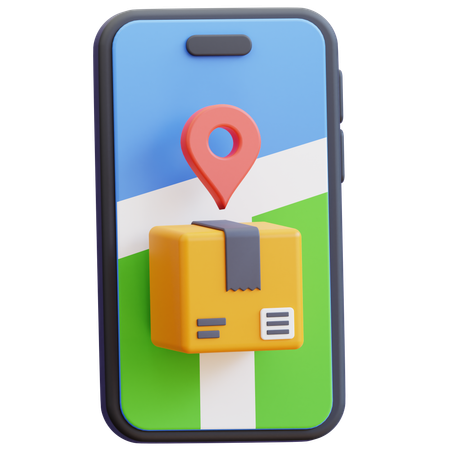 Delivery Map  3D Icon