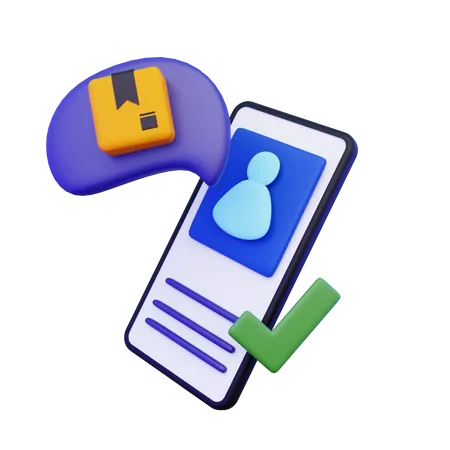 Delivery Message  3D Icon