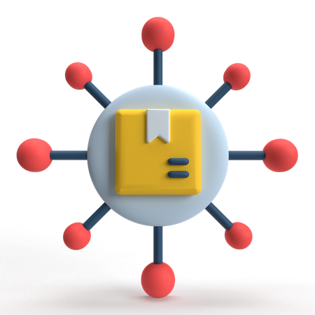 Delivery Network  3D Icon