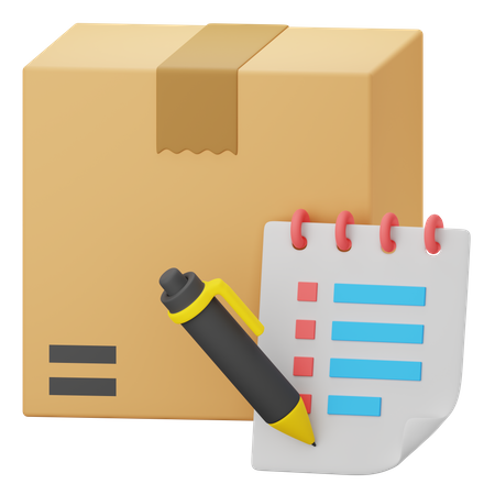 Delivery Notes  3D Icon