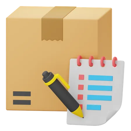 Delivery Notes  3D Icon