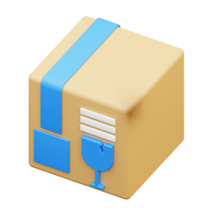 Delivery Of Fragile Goods  3D Icon