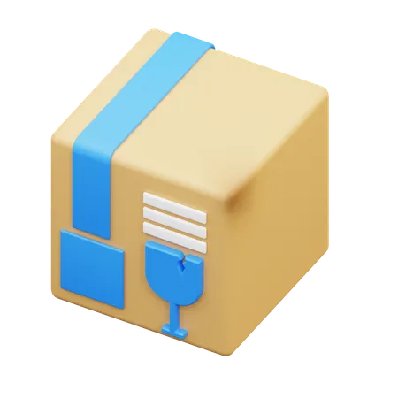 Delivery Of Fragile Goods  3D Icon