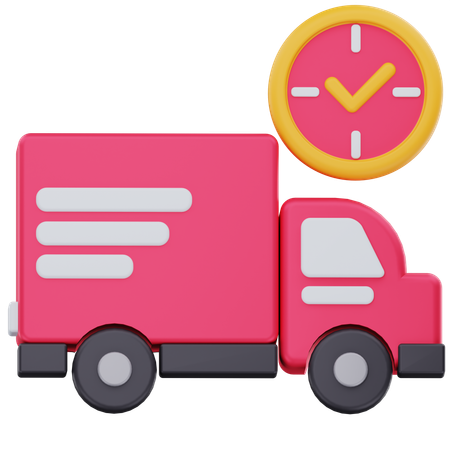 Delivery on time  3D Icon