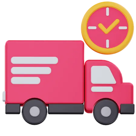 Delivery on time  3D Icon