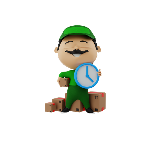 Delivery On time  3D Icon