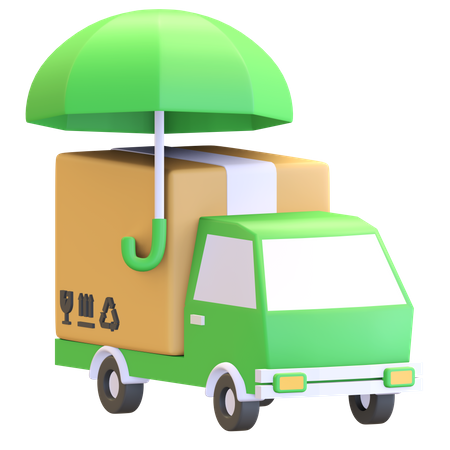 Delivery package insurance  3D Illustration