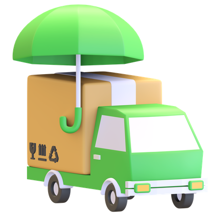 Delivery package insurance 3D Illustration