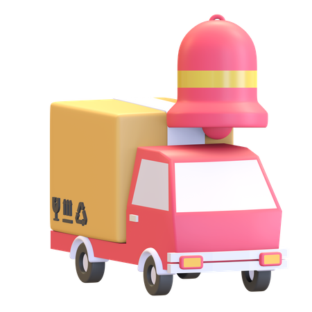 Delivery package notification  3D Illustration