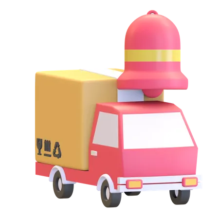 Delivery package notification  3D Illustration