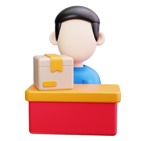 Delivery Person  3D Icon