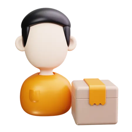 Delivery Person  3D Icon