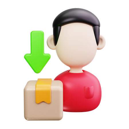 Delivery Person  3D Icon