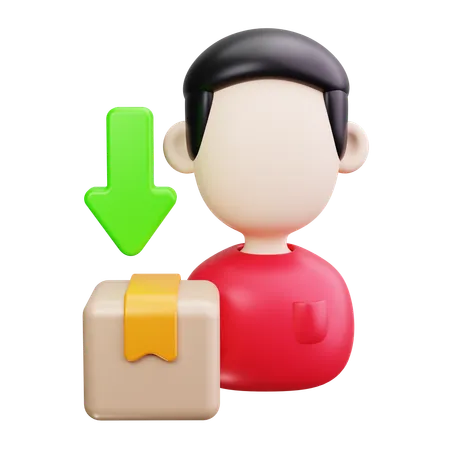 Delivery Person  3D Icon