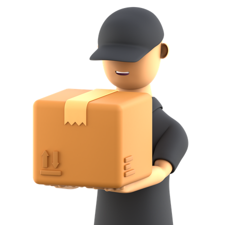 Delivery Person  3D Icon