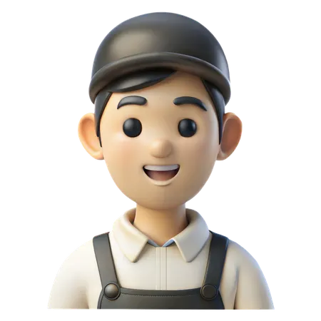 Delivery Person Avatar  3D Icon