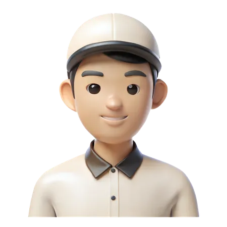 Delivery Person Avatar  3D Icon