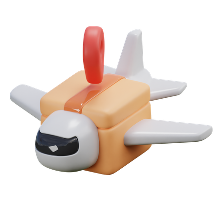 Delivery Plane  3D Icon