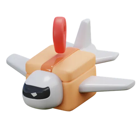 Delivery Plane  3D Icon