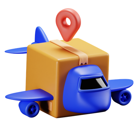 Delivery Plane  3D Icon