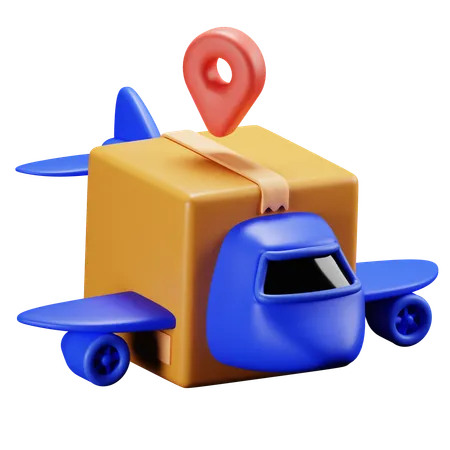 Delivery Plane  3D Icon